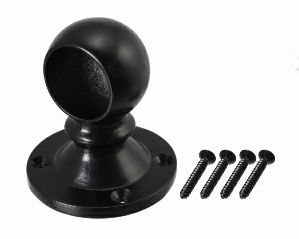 ハイロジック｜HILOGIK 37505 ブラケット 止 25mm ブラック 1個入 00037505-001