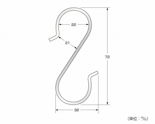 ハイロジック｜HILOGIK 58525 クロームSカンフック 10本入 00058525-001 2