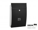 ハイロジック|HILOGIK 60705 SHPB05A-BW メールボックス ブラック 00060705-001