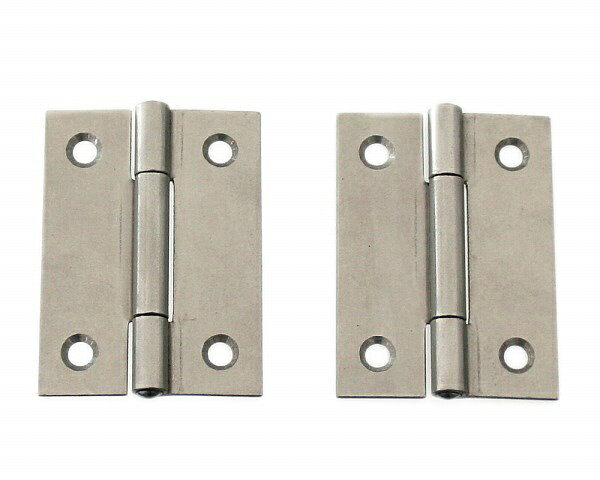家具・建具の組立・補修等に最適な蝶番です。家具・タンスの蝶番（丁番）シリーズ家具・建具の開き扉用丁番。開き戸などの開閉軸に用いる金物です。サイズ： 51mm。入数： 2。