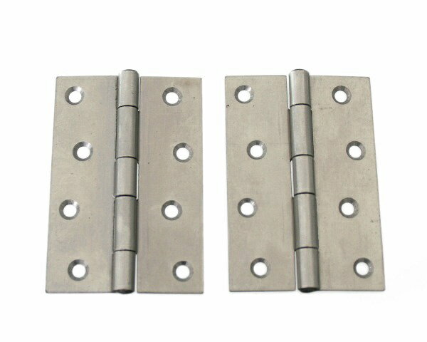 家具・建具の組立・補修等に最適な蝶番です。家具・タンスの蝶番（丁番）シリーズ家具・建具の開き扉用丁番。開き戸などの開閉軸に用いる金物です。サイズ： 102mm。入数： 2。