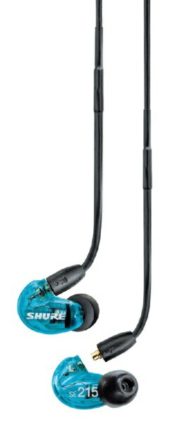 SHURE｜シュアー イヤホン カナル型 【リモート+マイク搭載3.5mmプラグ対応ケーブル RMCE-UNIケーブル】 AONIC215 トランスルーセントブルー SE215DYBL+UNI-A [φ3.5mm ミニプラグ]【rb_cpn】【rb_audio_cpn】 2