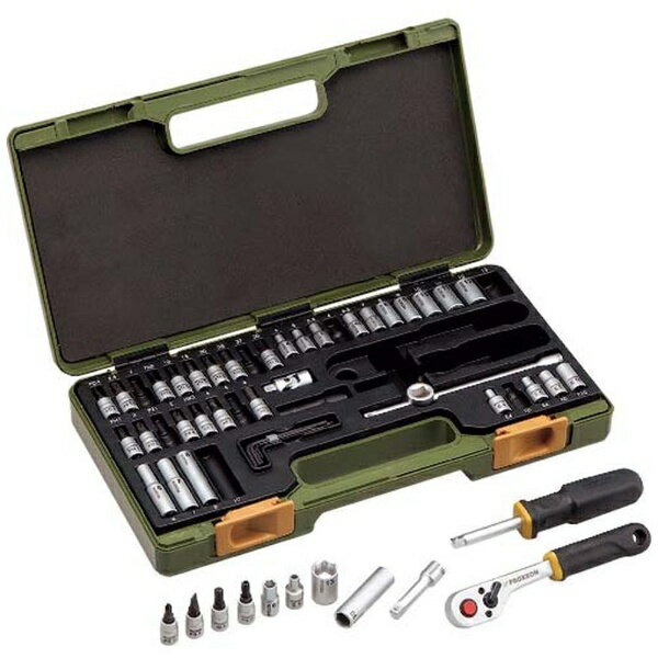 KiSO POWER TOOL｜キソパワーツール 82280 50点・メカニックセット1/4