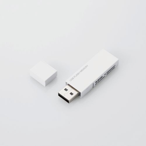 エレコム｜ELECOM USBメモリ ホワイト MF-MSU2B64GWH 64GB /USB TypeA /USB2.0 /キャップ式 【rb_pcacc】