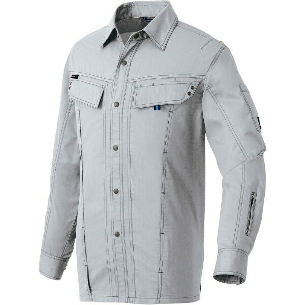 Work Clothes - アイトス｜AITOZ アイトス　長袖シャツ（男女兼用）　シルバーグレー　3L 30535-003-3L