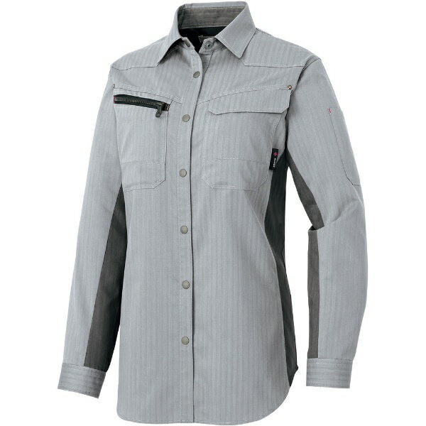 Work Clothes - アイトス｜AITOZ アイトス　レディース長袖シャツ（薄地）　シルバーグレー　L 30645-003-L