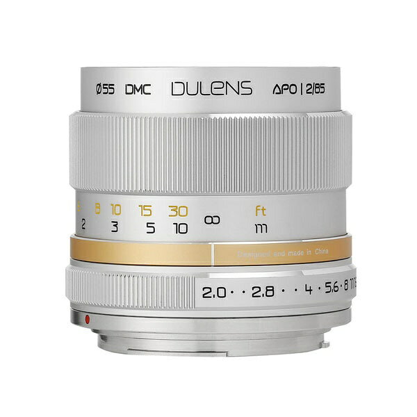 若明光学｜ジャクメイコウガク カメラレンズ 毒鏡 DULENS APO 85mm F2 シルバー D85APO_SL(EF) [キヤノンEF]