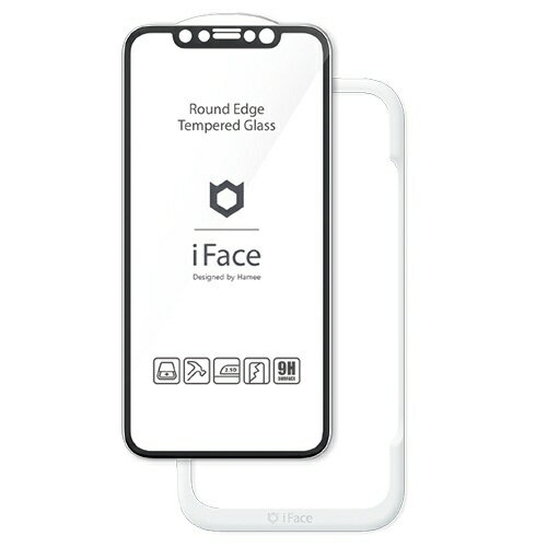 HAMEE｜ハミィ iPhone 11/XR専用 iFace Round Edge Tempered Glass Screen Protector ラウンドエッジ強化ガラス 画面保護シート iFace ブラック 41-890271