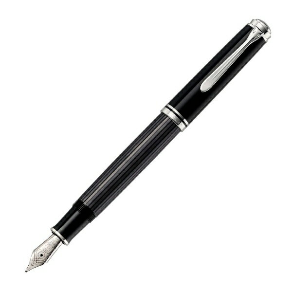 Pelican - PELIKAN｜ペリカン スーベレーン 万年筆 ブラックストライプ M405 [太字（B）]