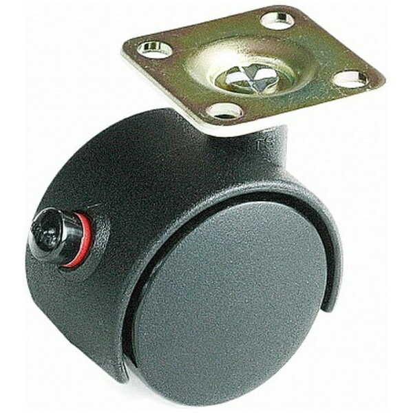 ハイロジック｜HILOGIK 17387 ニ輪キャスタープレートタイプ40mmストップ付 1個入 00017387-001【処分..