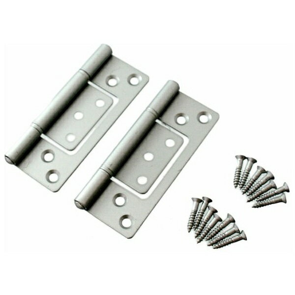 ハイロジック｜HILOGIK 26039 フラッシュ丁番89mmシルバー 2枚入 00026039-001