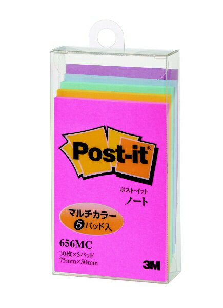 3Mジャパン｜スリーエムジャパン ノートマルチカラー Post-it(ポスト・イット) 混色 656MC