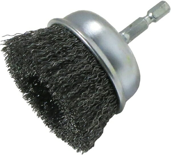 柳瀬｜YANASE ヤナセ インパクト用 軸付カップ型ブラシ 6.35mm軸 鋼線 ヤナセ CKN65