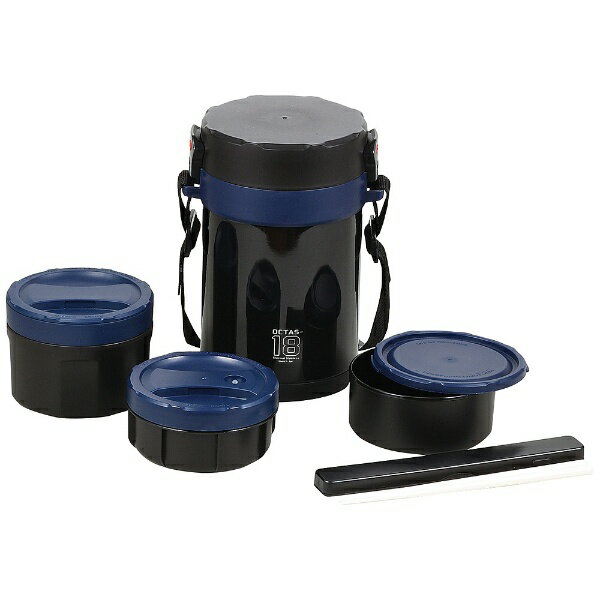 パール金属｜PEARL METAL オクタス ステンレスランチジャー 1800 ネイビー HB-3775