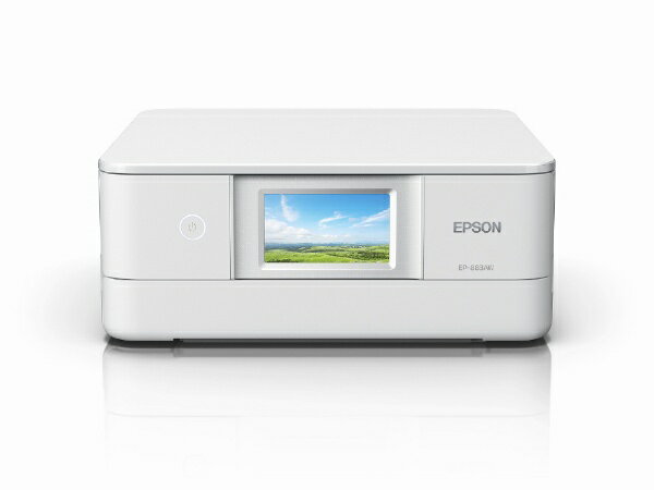 エプソン　EPSON EP-883AW A4カラーインクジェット複合機 Colorio ホワイト [カード／名刺〜A4][ハガキ 年賀状 印刷 プリンター 6色]