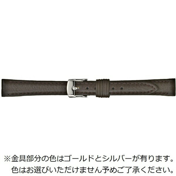 バンビ｜BAMBI 時計バンド 本革 スムース　洗える！ウォッシャブルベルト かん幅10mm 美錠幅8mm 【金具色指定不可】 チョコ BCA060BF