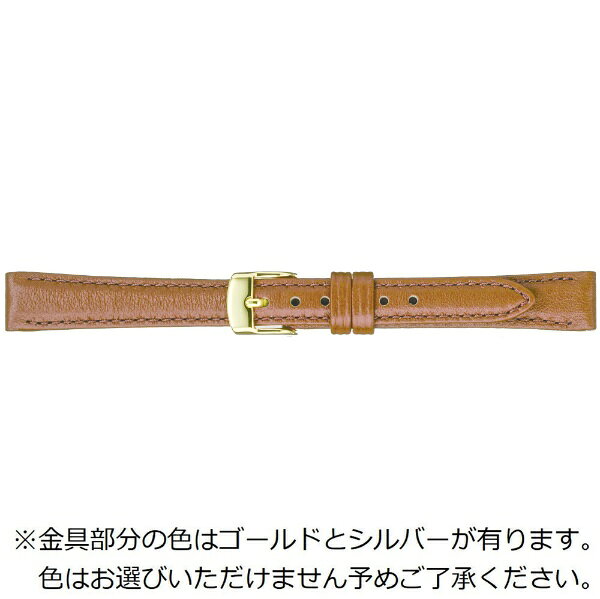 バンビ｜BAMBI 時計バンド 本革 スムース　洗える！ウォッシャブルベルト かん幅11mm 美錠幅10mm 【金具色指定不可】 ブラウン BCA060CH
