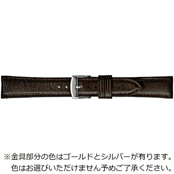 バンビ｜BAMBI 時計バンド 本革 スムース　洗える！ウォッシャブルベルト かん幅22mm 美錠幅20mm 【金具色指定不可】 チョコ BCA060BU