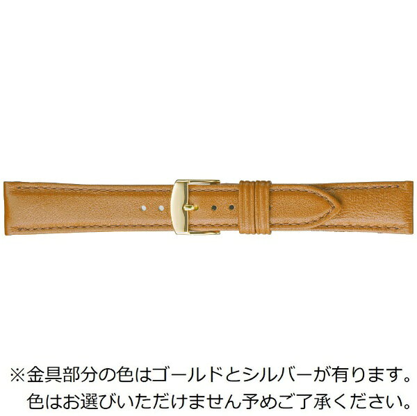 バンビ｜BAMBI 時計バンド 本革 スムース　洗える！ウォッシャブルベルト かん幅16mm 美錠幅14mm 【金具色指定不可】 ブラウン BCA060CN
