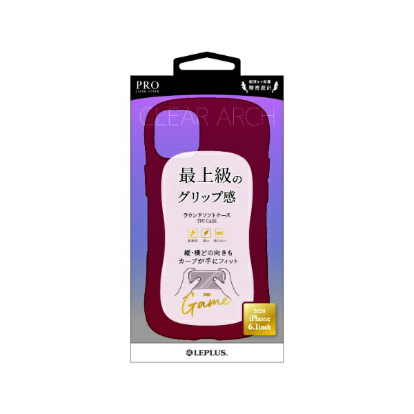 樂天商城 - MSソリューションズ｜MS Solutions iPhone 12/12 Pro 6.1インチ対応 耐衝撃ソフトケース CLEAR Arch レッド LP-IM20CARCRD