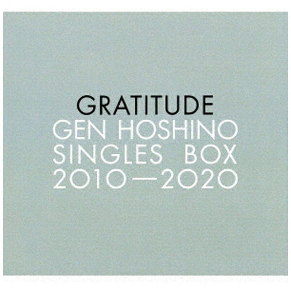 ビクターエンタテインメント｜Victor Entertainment 星野源/ Gen Hoshino Singles Box “GRATITUDE”（Blu-ray Disc付）【CD】 【代金引換配送不可】