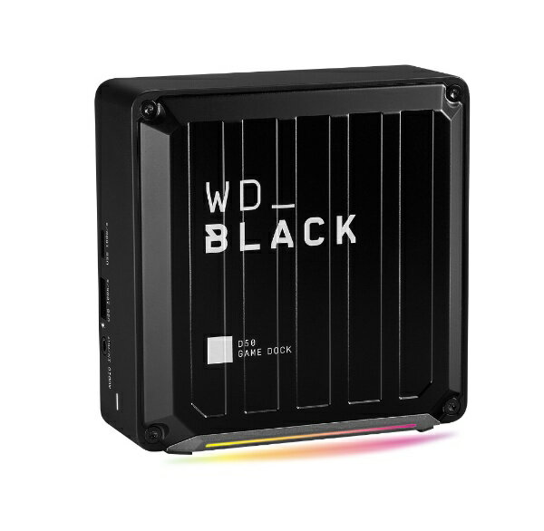 WESTERN DIGITAL｜ウェスタン デジタル SSD 2TB内蔵［Thunderbolt 3 オス→メス DisplayPort / LAN /φ3.5mm / USB-Ax3 / USB-Cx2 / Thunderbolt 3x2］ ゲームドック USB PD対応 87W WD_Black D50 WDBA3U0020BBK-NESN [USB Power Delivery対応]