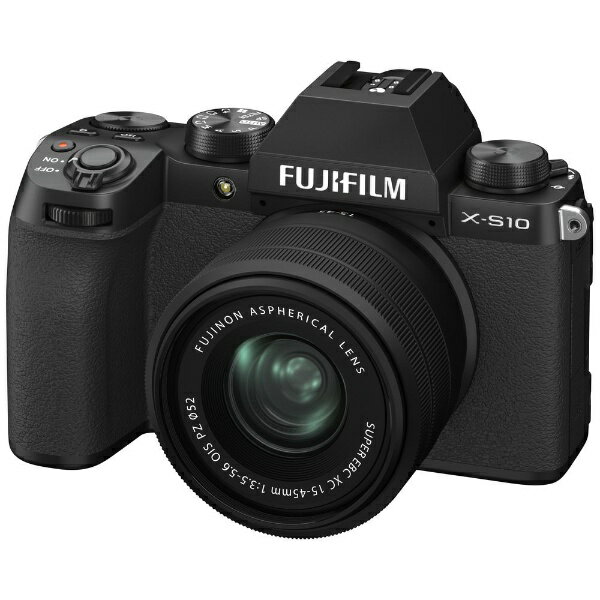 富士フイルム｜FUJIFILM X-S10 ミラーレス一眼カメラ XC15-45mmレンズキット ブラック FXS10LK1545 [ズームレンズ]