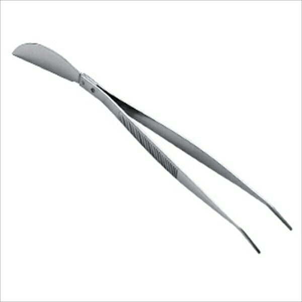 石黒金属｜ISHIGURO KINZOKU Garden Helper ステンレス ヘラ付ピンセット 曲 Garden Helper HK-12