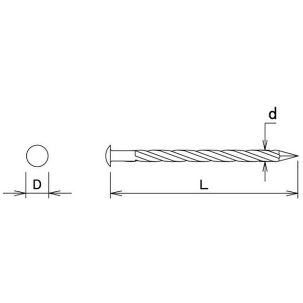 ダイドーハント｜daidohant ダイドーハント　HP　真鍮釘　スクリュー　丸頭　2．4x45　11本入 10186708 2