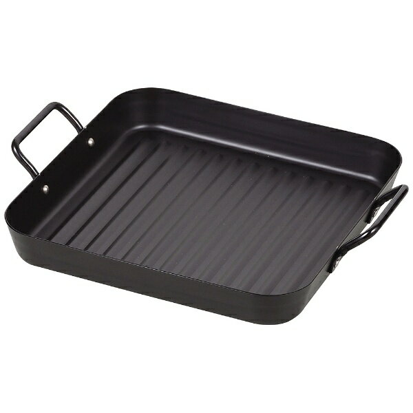 パール金属｜PEARL METAL IHでもガスでも使える鉄製角型プレート ウェーブ 25×25cm HB-4515