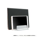 タイムリー｜TIMELY ノートパソコン / タブレットPCスタンド［〜15・16インチ 2台収納］ 縦置き用 アルミ製 シルバー TM-PCST-01