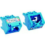 パンドウイット｜PANDUIT パンドウイット　Mini−Com　UTP　TX−6Aモジュラージャック用上下45度キャップ　青　100個入り　CJUDCAPBU−C CJUDCAPBU-C
