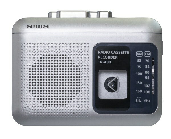 aiwa｜アイワ ラジオ付きカセットレコーダー シルバー TR-A30S [ラジオ機能付き]のサムネイル