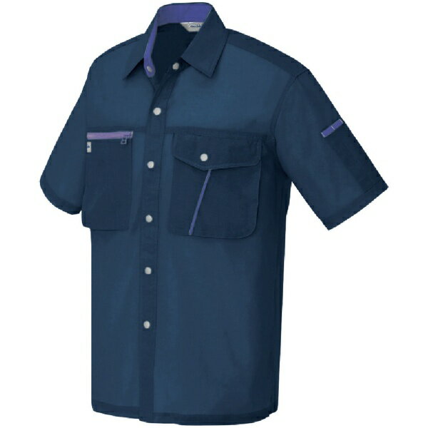 特長■吸汗速乾でお手入れラクラクです。■軽くて通気性抜群、東レの清涼素材「オーウィッシュ」を使用しています。仕様■色： ネイビー■サイズ： 5L■帯電防止■吸汗速乾材質／仕上げ■素材： オーウィッシュ・トロピカル　ポリエステル75％・綿25％■ボタン： プラスチック