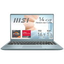 MSI｜エムエスアイ ノートパソコン Modern 14 B4M ブルーストーン MODERN-14-B4MW-228JP [14.0型 /Windows10 Pro /AMD Ryzen 7 /メモリ：16GB /SSD：512GB /2020年11月モデル]