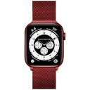 LAUTbE Apple Watch 1-8/SE1-3/ULTRA 42/44/45/49mm STEEL LOOP RED