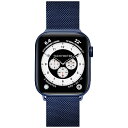 LAUTbE Apple Watch 1-8/SE1-3/ULTRA 42/44/45/49mm STEEL LOOP NAVY BLUE