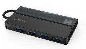 BUFFALO｜バッファロー BSH4U138U3BK USB-Aハブ (Mac/Windows11対応) ブラック [バスパワー /4ポート /USB 3.2 Gen1対応](2.0)