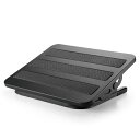ELECOM|エレコム フットレスト スチール製 無段階調整 ブラック PCA-FR01BK