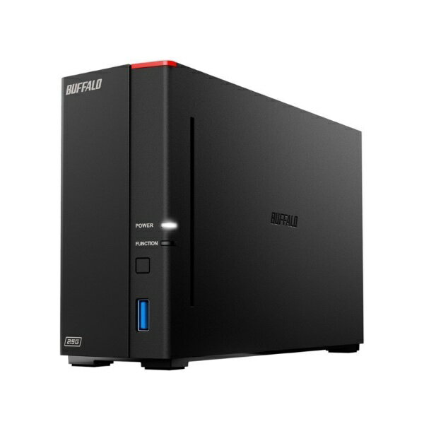 BUFFALO｜バッファロー NAS［3TB搭載 /1ベイ］ LinkStation 2.5GbE搭載 高速モデル ブラック LS710D0301