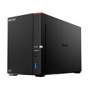 BUFFALO｜バッファロー NAS［4TB搭載 /2ベイ］ LinkStation 2.5GbE搭載 高速モデル ブラック LS720D0402