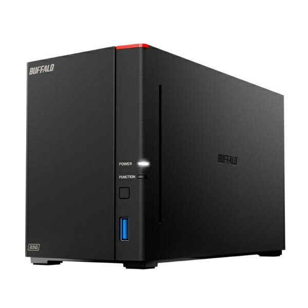 BUFFALO｜バッファロー NAS［6TB搭載 /2ベイ］ LinkStation 2.5GbE搭載 高速モデル ブラック LS720D0602