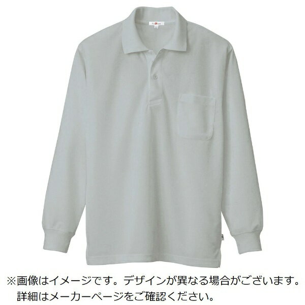 Work Clothes - アイトス｜AITOZ アイトス　吸汗速乾（クールコンフォート）長袖ポロシャツ（男女兼用）　グレー　6L 10578-004-6L