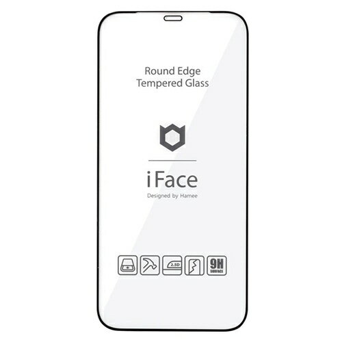HAMEE｜ハミィ iPhone 12 Pro Max専用 iFace Round Edge Tempered Glass Screen Protector ラウンドエッジ強化ガラス 画面保護シート 41-890363 ブラック