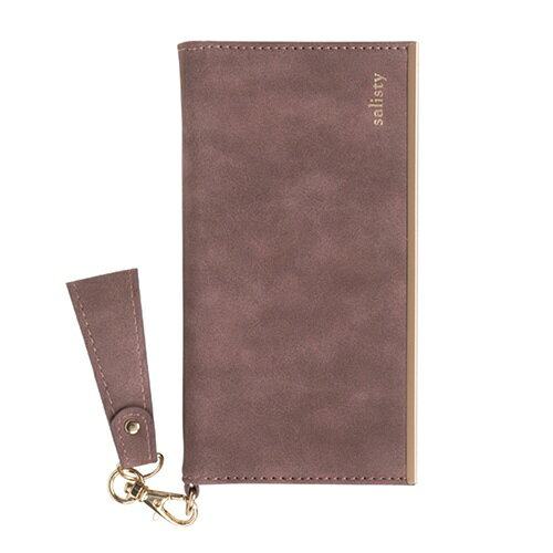 HAMEE　ハミィ [iPhone 12 mini専用]salisty(サリスティ)スエードスタイル ダイアリーケースQ-DC001J 276-9010-919613 スモーキーピンク