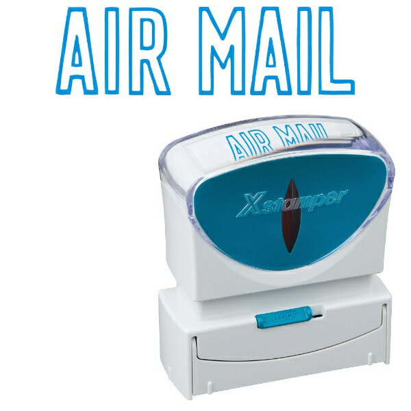 乐天商城 - シヤチハタ｜Shachihata ビジネスキャップレスB型　藍　AIR MAIL X2-B-10013