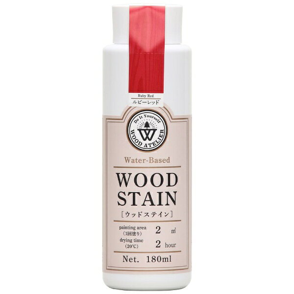 Washin Paint｜和信ペイント Wood Atelier ウッドステイン WS-26 ルビーレッド 180ml