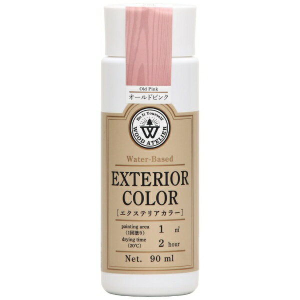 Washin Paint｜和信ペイント Wood Atelier エクステリアカラー EC-04 オールドピンク 90ml