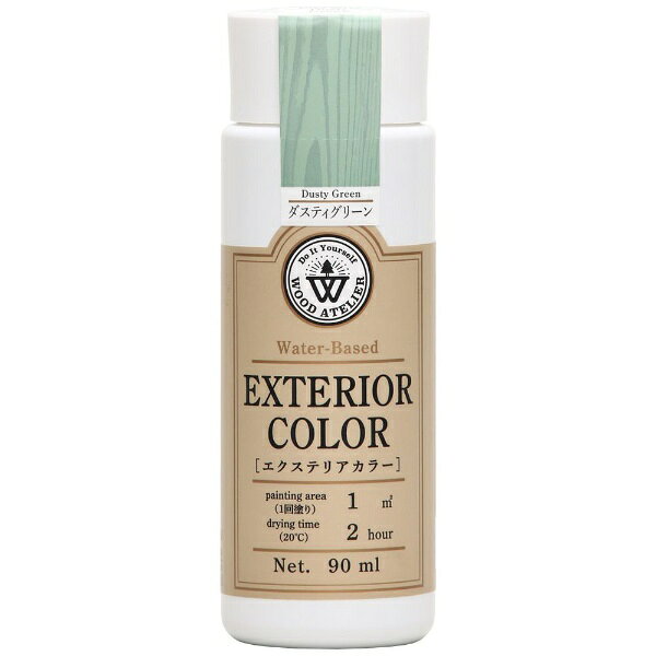 Washin Paint｜和信ペイント Wood Atelier エクステリアカラー EC-06ダスティグリーン 90ml
