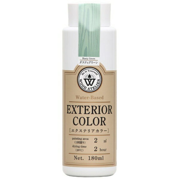 Washin Paint｜和信ペイント Wood Atelier エクステリアカラー EC-06ダスティグリーン 180ml